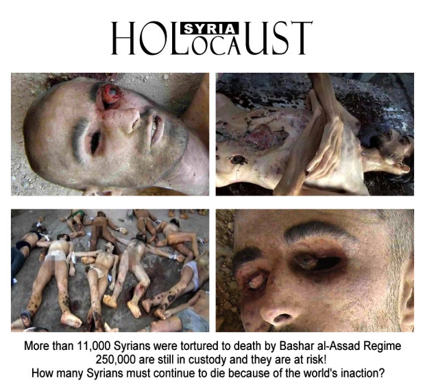 syria assad torture holocaust war crime