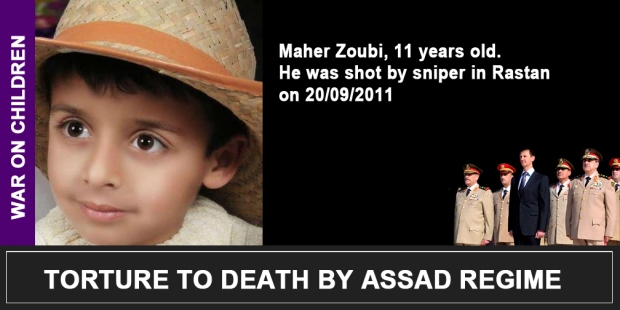 Syria Assad War on children Maher Zoubi