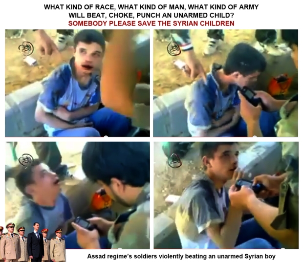 Assad syria beat children